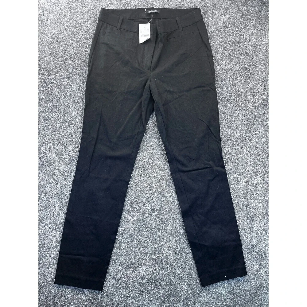 J.Crew Dress Pants Womens 6/S Mercantile Mid Rise Ankle Crop Stretch Black NWT